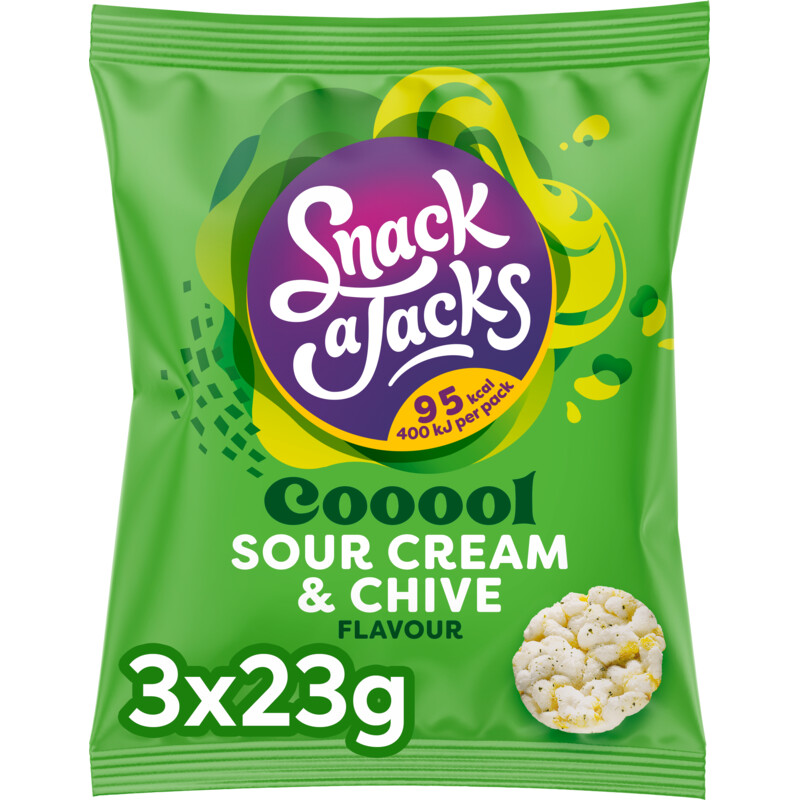 Een afbeelding van Snack a Jacks Crispy cream chive