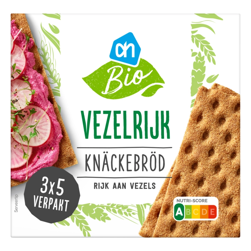 Knäckebröd vezelrijk met tarwebloem