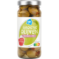 Afbeelding van Groene olijven met paprika