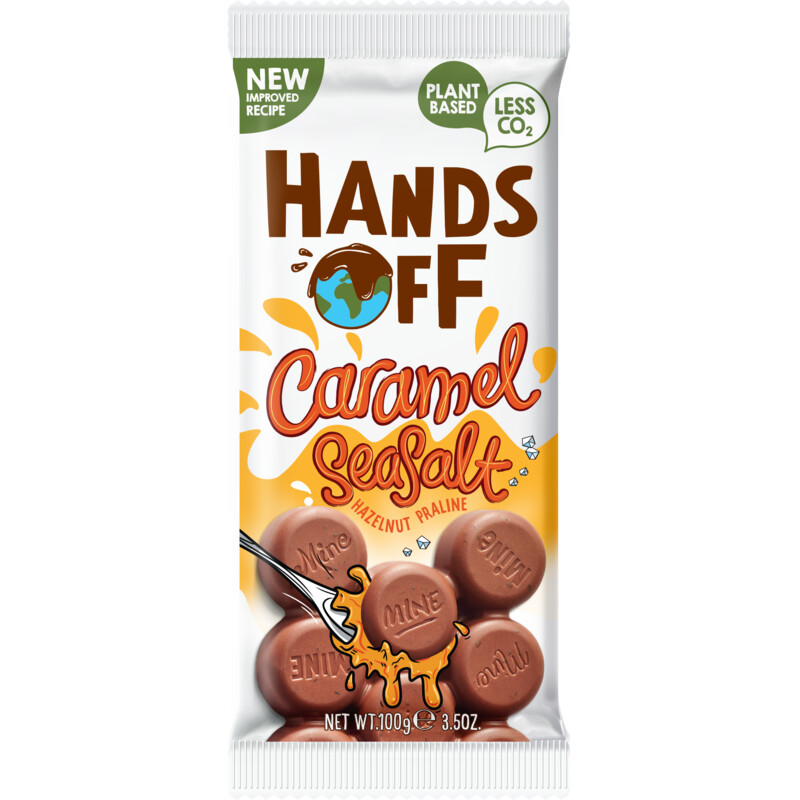 Een afbeelding van Hands Off Caramel seasalt hazelnut praline
