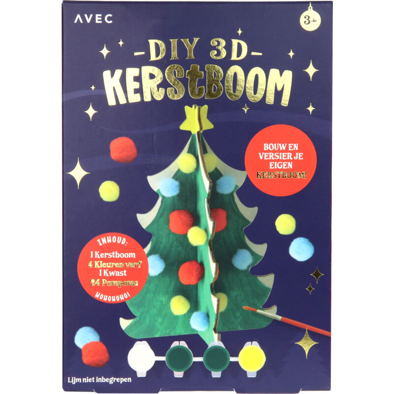 Avec 3D kerstboom hout bestellen Albert Heijn