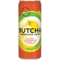Een afbeelding van Butcha Ginger lemongrass & green tea 0%