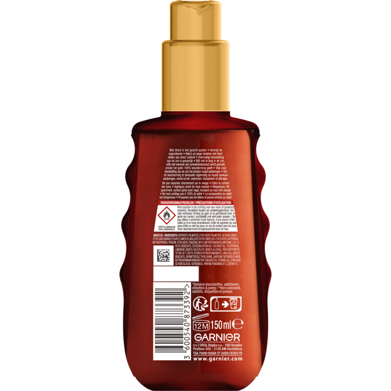 Een afbeelding van Ambre Solaire Ideal bronze zonbeschermende olie spf15