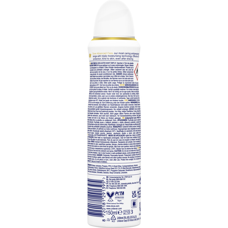 Een afbeelding van Dove Acai & waterlily anti-transpirant spray