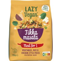 Een afbeelding van Lazy Vegan Tikka masala maaltijd