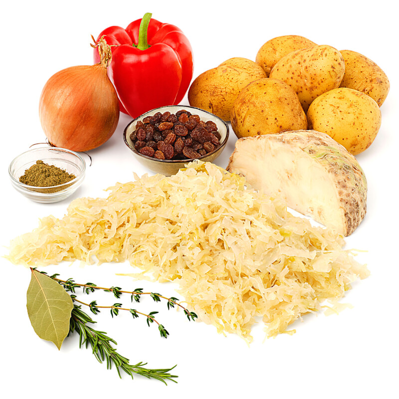 Een afbeelding van AH Ovenschotel zuurkool verspakket