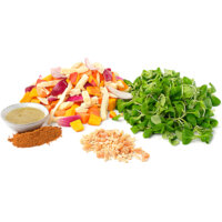 Een afbeelding van AH Gesneden verspakket traybake kip Baharat