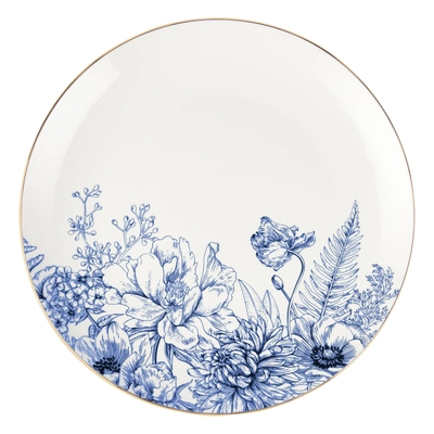 pdp-image-AH Dinerbord  bloem 26,5cm met gouden rand