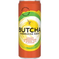 Een afbeelding van Butcha Ginger lemongrass & green tea 0%