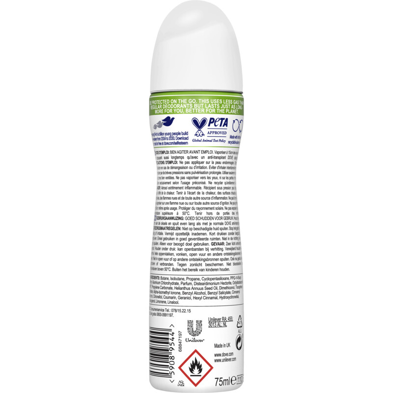 Een afbeelding van Dove Invisible dry deodorant spray