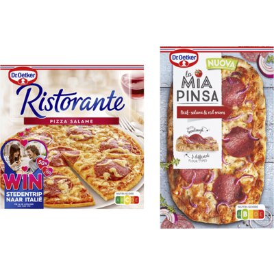 Dr. Oetker Pizza & Pinsa salami pakket bestellen | Albert Heijn