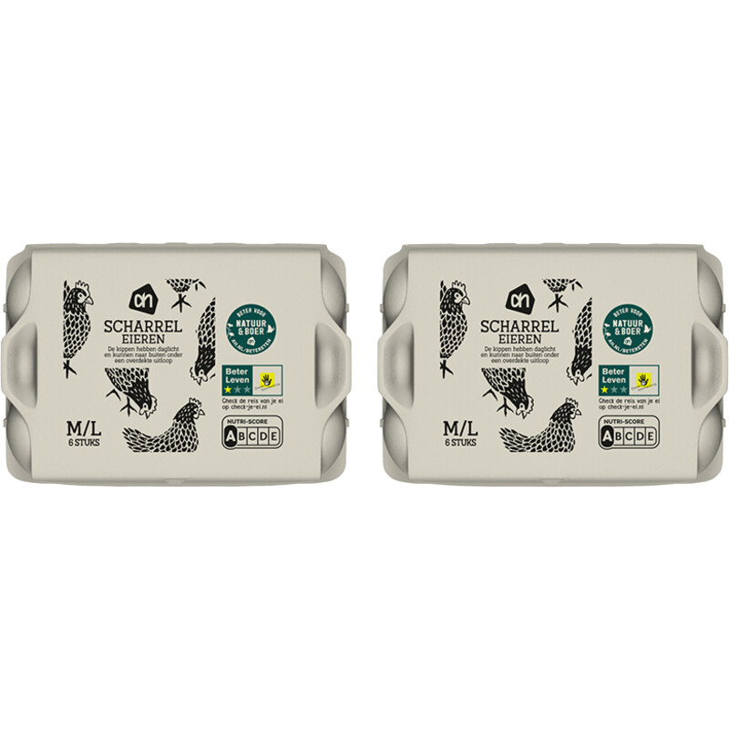 Een afbeelding van AH Scharreleieren M 2-pack