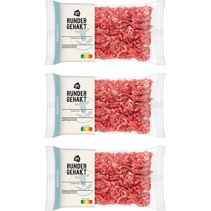 Een afbeelding van AH Rundergehakt 3-pack