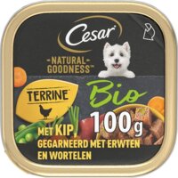 Een afbeelding van Cesar Natural goodness kip, ewrt en wortel