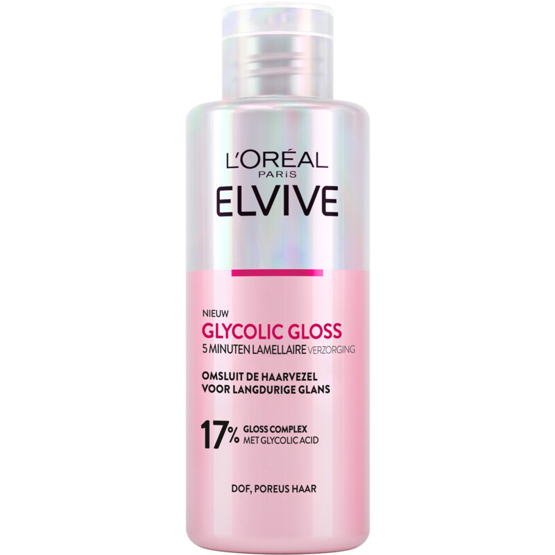 Een afbeelding van L'Oréal Paris Elvive Glycolic gloss 5 minuten lamellaire