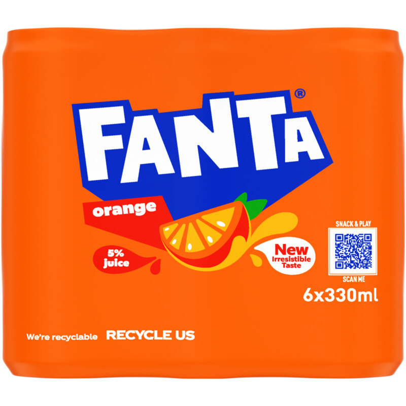 Een afbeelding van Fanta Orange 6-pack bel