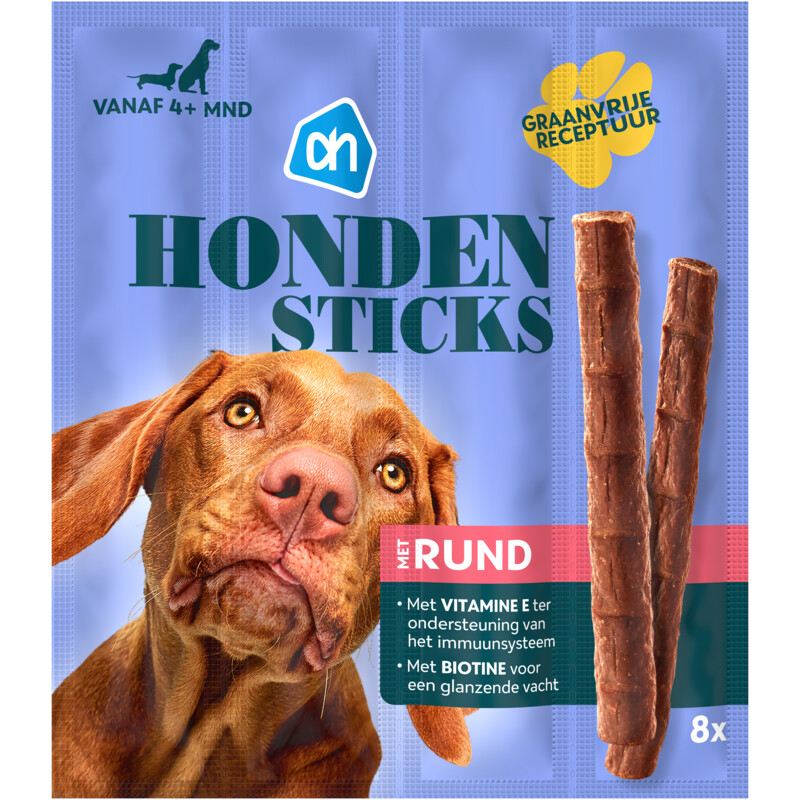 Een afbeelding van AH Honden sticks met rund