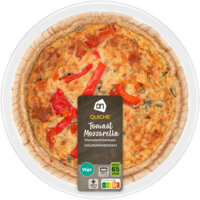 Een afbeelding van AH Quiche tomaat mozzarella volkoren bodem