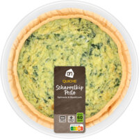 Een afbeelding van AH Quiche kip pesto spinazie