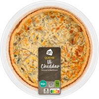 Een afbeelding van AH Quiche ui cheddar