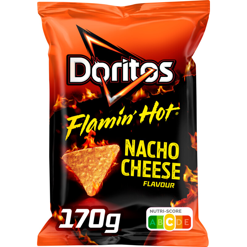 Een afbeelding van Doritos Flamin hot nacho cheese