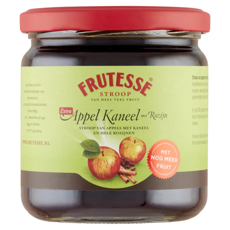 Stroop van appels met kaneel & rozijnen