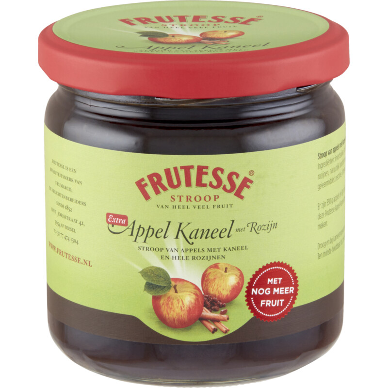 Een afbeelding van Frutesse Stroop van appels met kaneel & rozijnen