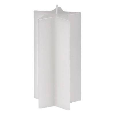 pdp-image-Avec Kaars ster wit mat 7x13cm