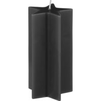 Een afbeelding van Avec Kaars ster zwart mat 7x1