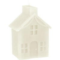 Een afbeelding van Avec Kaars huisje wolwit hoog
