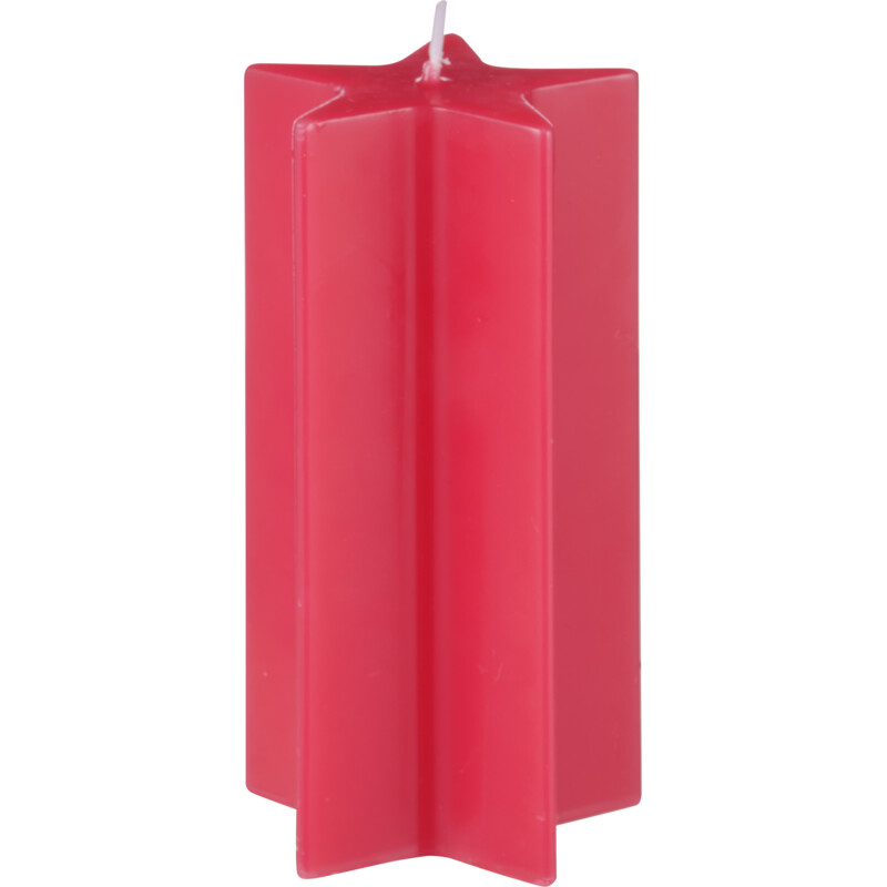 Een afbeelding van Avec Kaars ster rood hoogglans