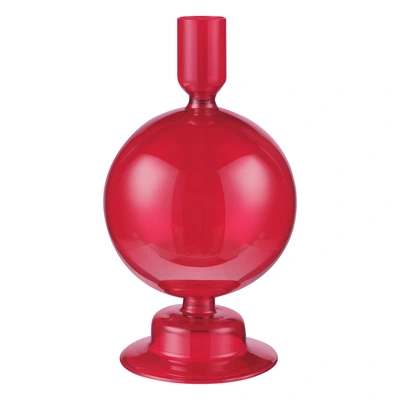 pdp-image-Avec Kandelaar glas bol rood