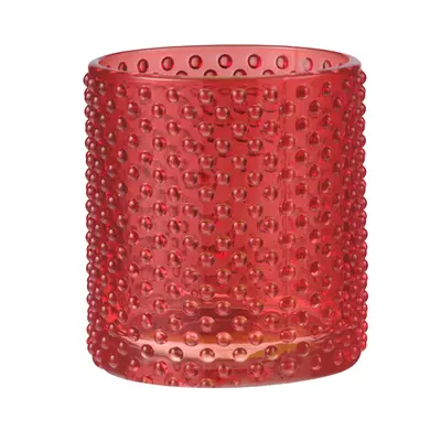 pdp-image-Avec Waxinelichtje houder glas bollen rood