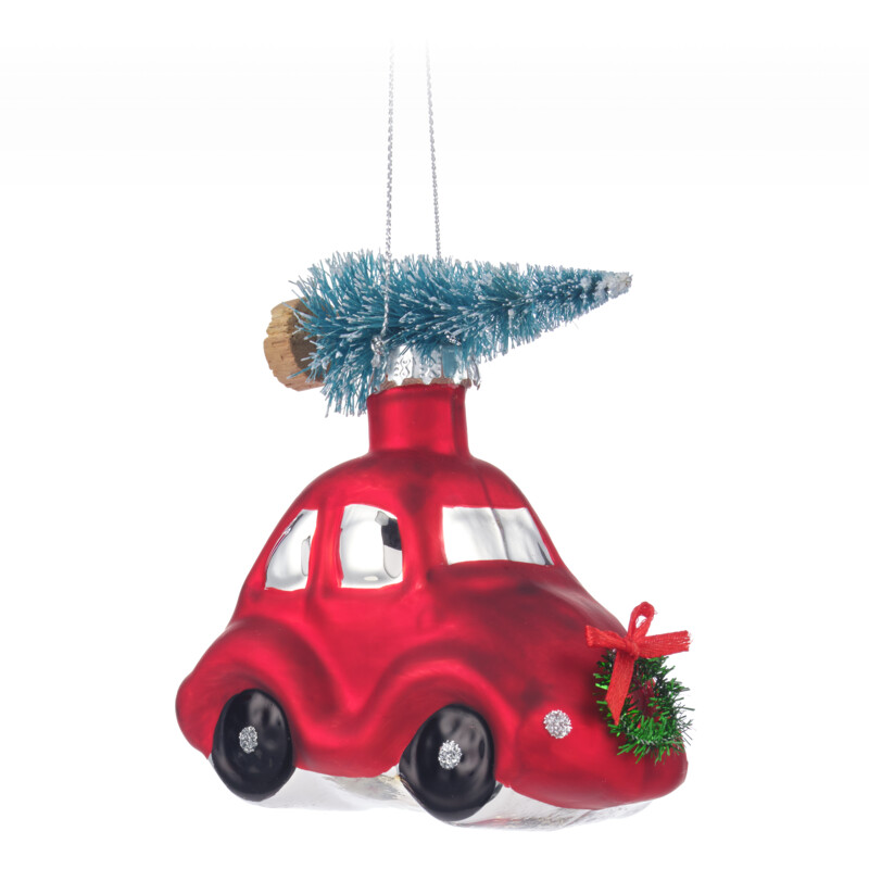 Een afbeelding van Decoris Glashanger auto met boom