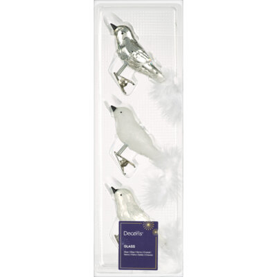 pdp-image-Decoris Glas vogeltjes wit