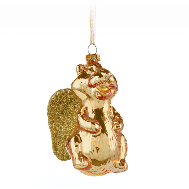 Een afbeelding van Decoris Glashanger gouden hamster