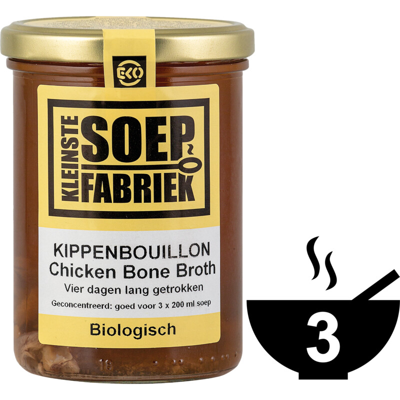 Een afbeelding van Kleinste Soepfabriek Kippenbouillon biologisch