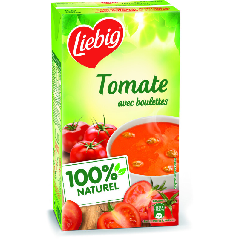 Een afbeelding van Liebig Tomatensoep met balletjes bel
