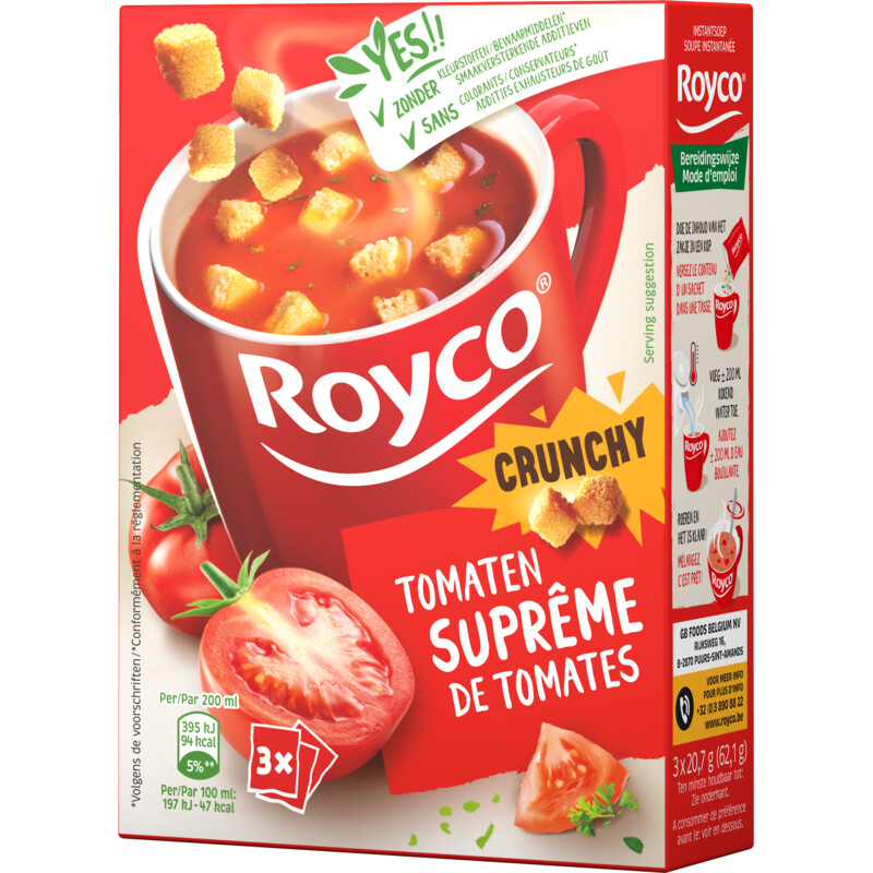Een afbeelding van Royco Minute soup tomatensupreme BEL