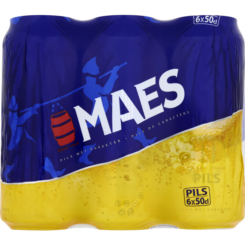 Een afbeelding van Maes Pils 6blik 50cl BEL