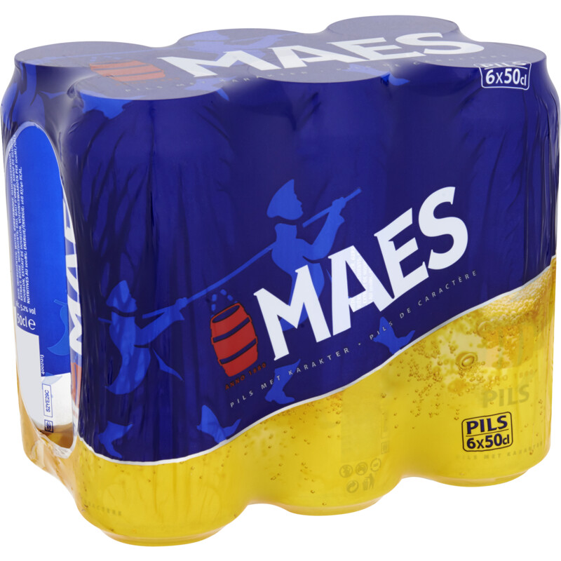 Een afbeelding van Maes Pils 6blik 50cl BEL