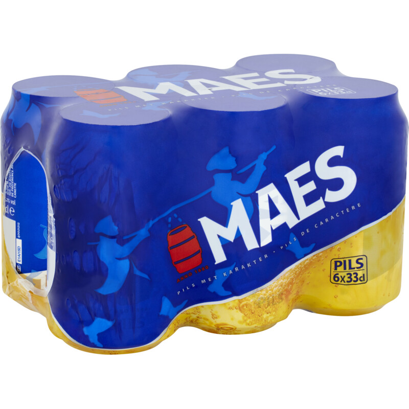 Een afbeelding van Maes Pils 6-pack bel