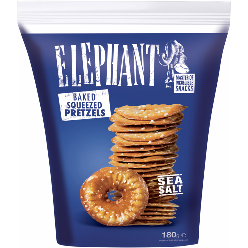 Een afbeelding van Elephant Pretzels zeezout