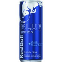 Een afbeelding van Red Bull Blue edition bel