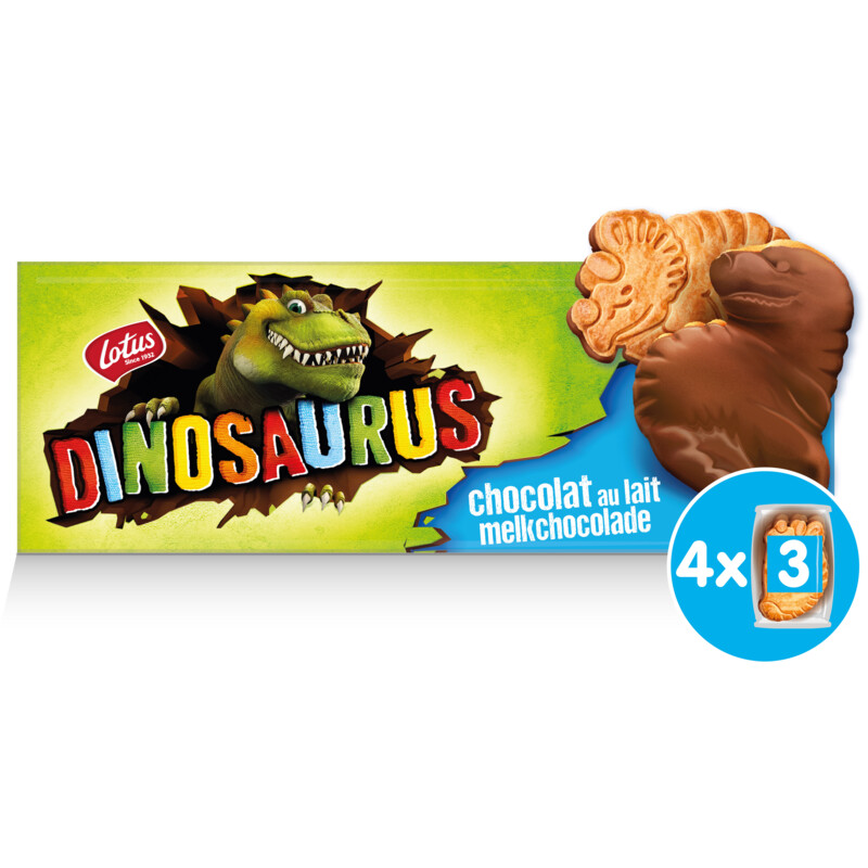 Een afbeelding van Lotus Dinosaurus melkchocolade bel