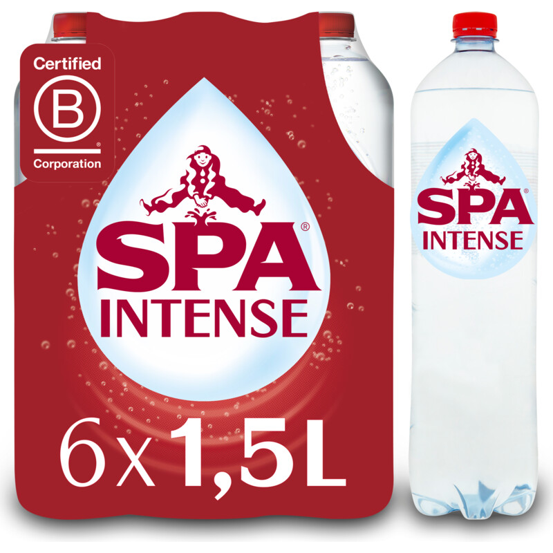Een afbeelding van Spa Intense bruisend mineraalwater 6pack bel