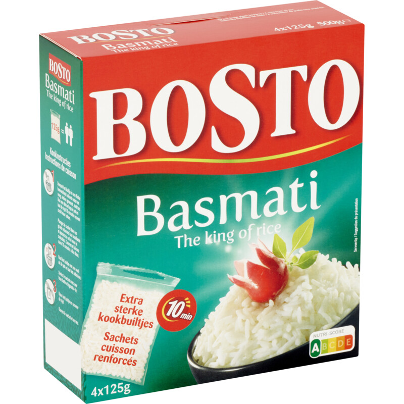 Een afbeelding van Bosto Basmati 4x125g BEL