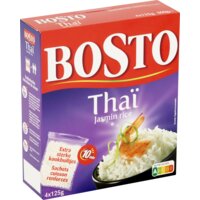 Een afbeelding van Bosto Thai jasmin rice 4x125g BEL