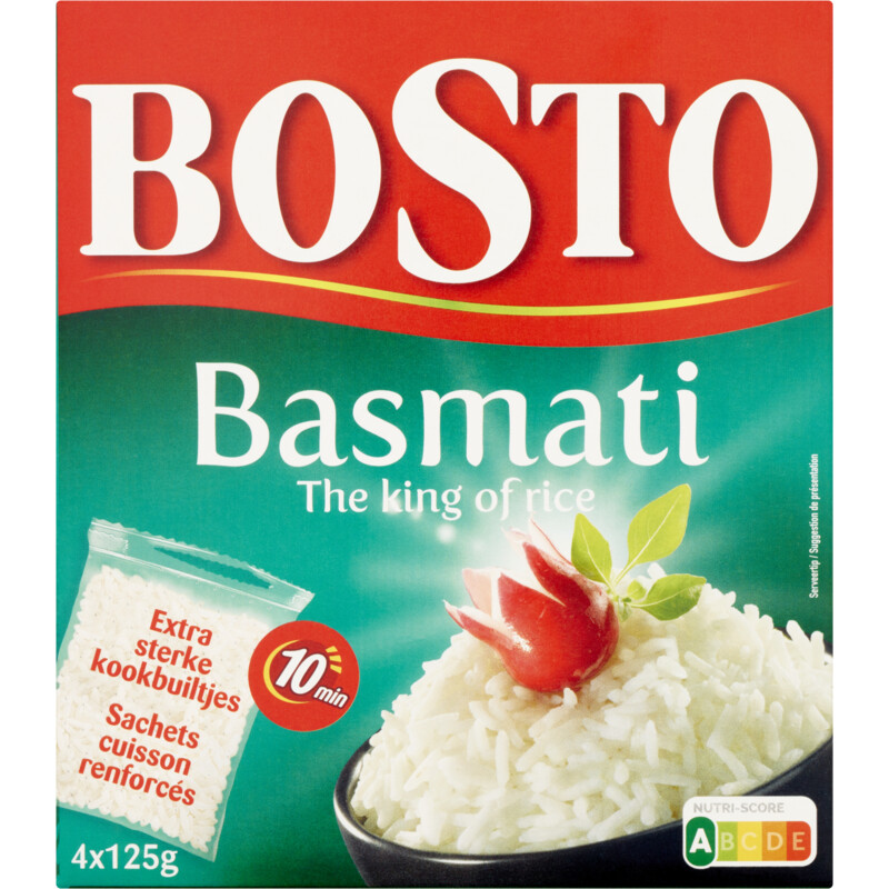 Een afbeelding van Bosto Basmati 4x125g BEL