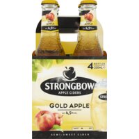 Een afbeelding van Strongbow Gold apple 4-pack bel